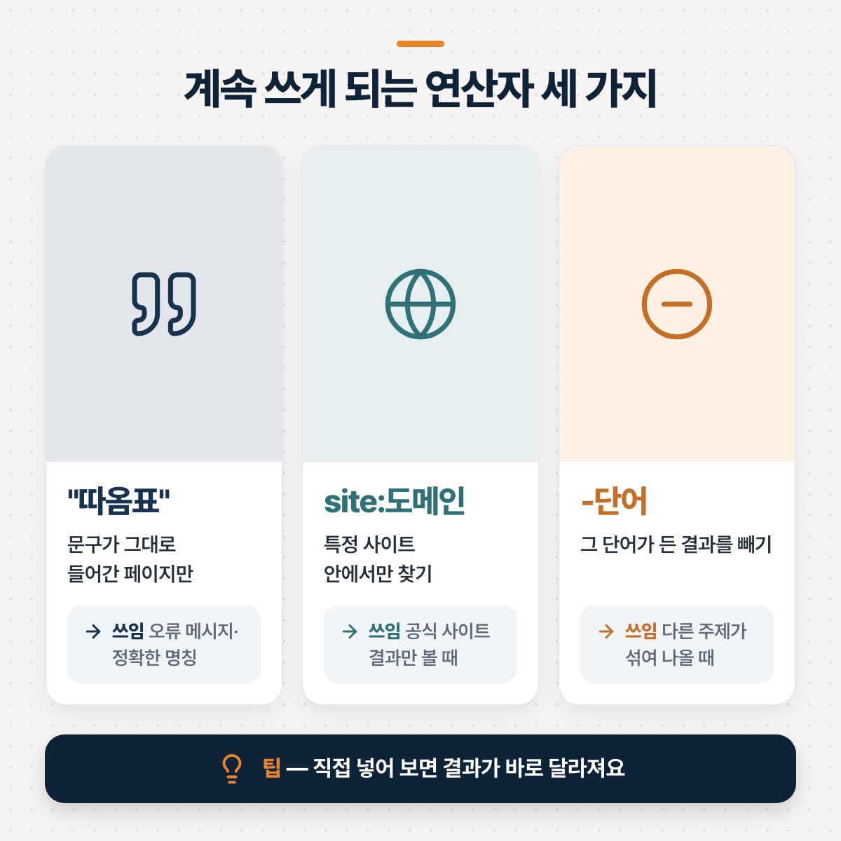 「알아두면 계속 쓰게 되는 연산자 세 가지」 대목을 설명하는 그림